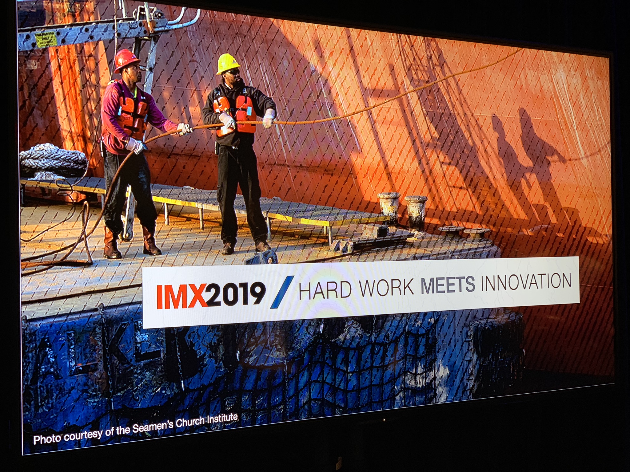A presentation at IMX 2019 focused on Innovation in Inland Marine