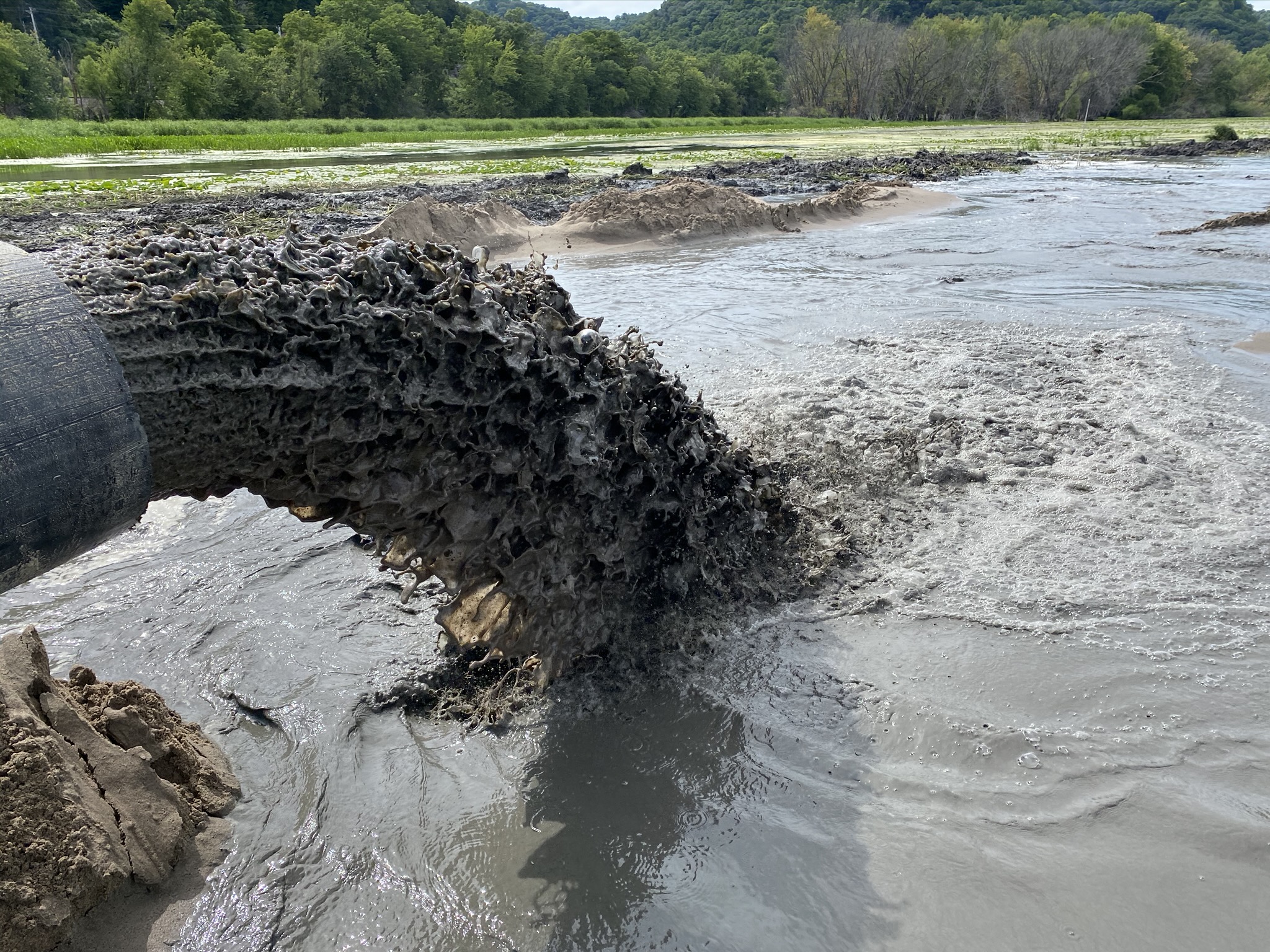 Brennan Lansing, IA Critical Velocity Dredged Sediment HDPE
