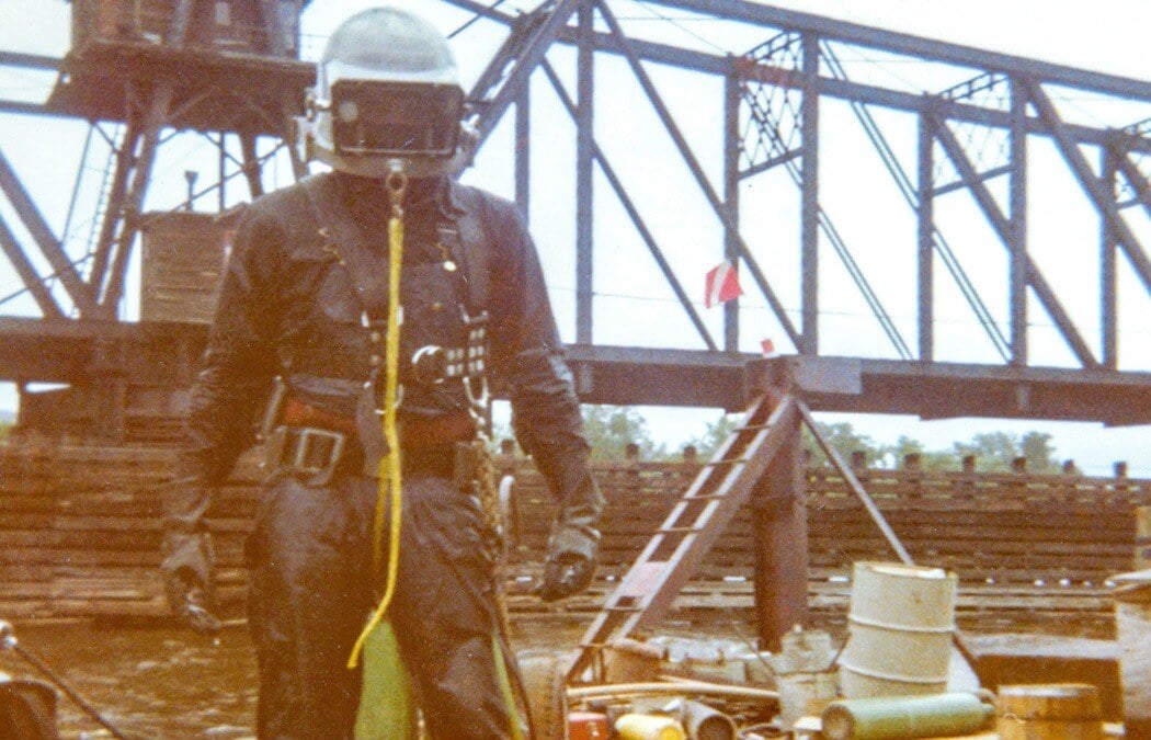 Brennan's first diver in 1976