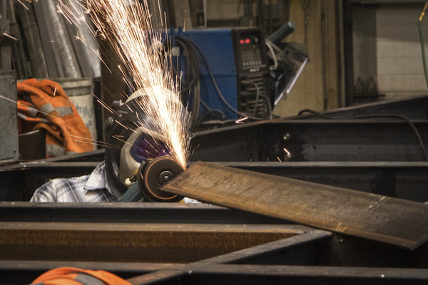 Brennan welding in shop