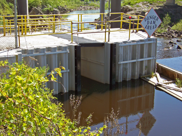Vinyl Sheet Piling, intake structure repair, dam repairs