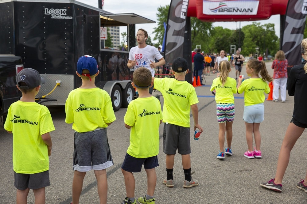 core value – family – Brennan kids helping out Riverfest