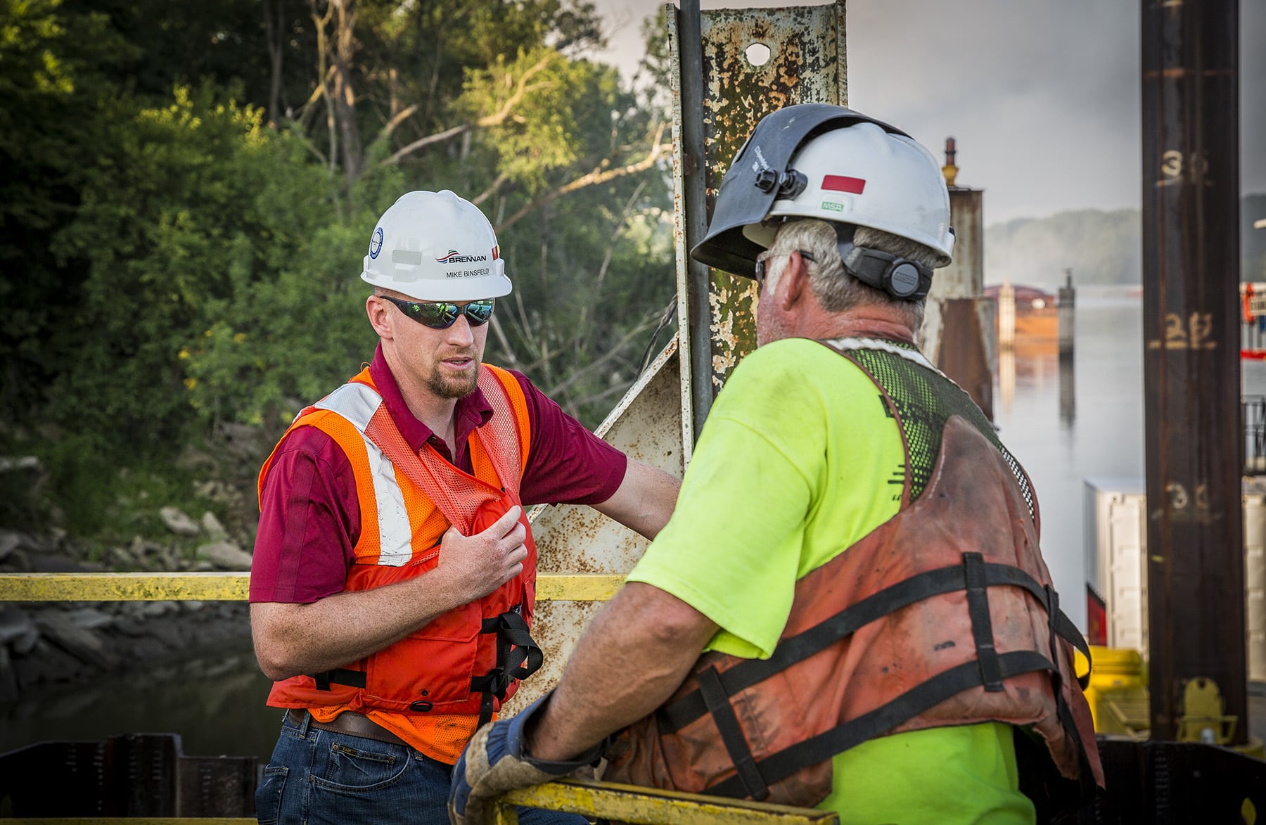 core value – professionalism – 2016 ADM Barge Terminal Rehab, Havana, IL_MIke Binsfeld, Gary Dondlinger
